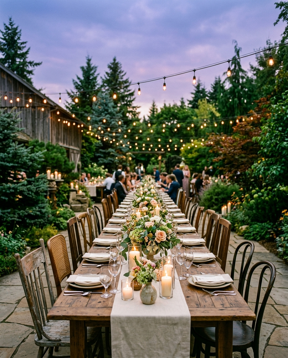 A reception worth sitting through cocktail hour for.